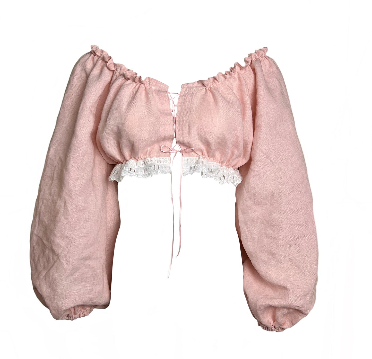 Helena Top- Mauve Linen