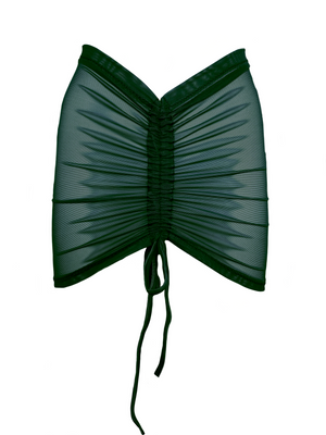 Isla Beach Skirt-Emerald Mesh