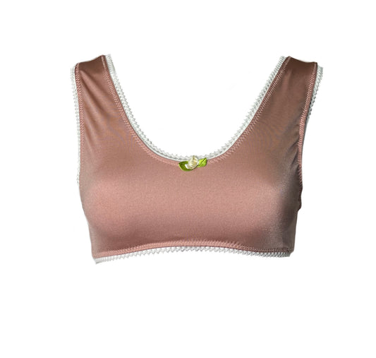Micro bralette- Mauve Lycra