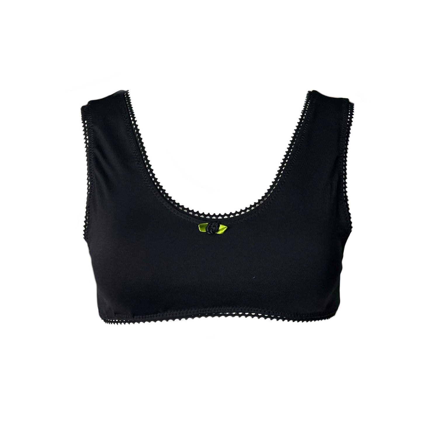 Micro bralette- Black Lycra